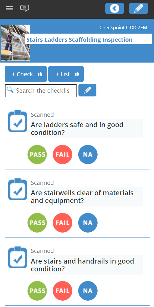 Digital Safety Scaffolding Inspections with Smart Safety Tags